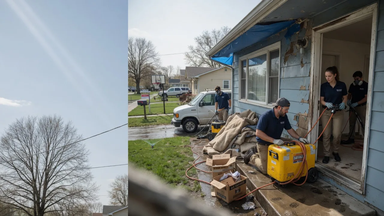 Basement Flood Cleanup in Krum, TX near me